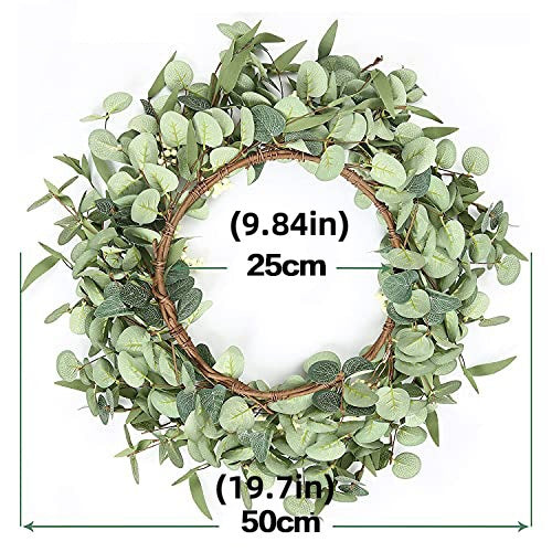 Rustic Vine Wreaths 9.84"- Charming and Versatile Accents for Outdoor Spaces,Green Decor for Home, Farmhouse