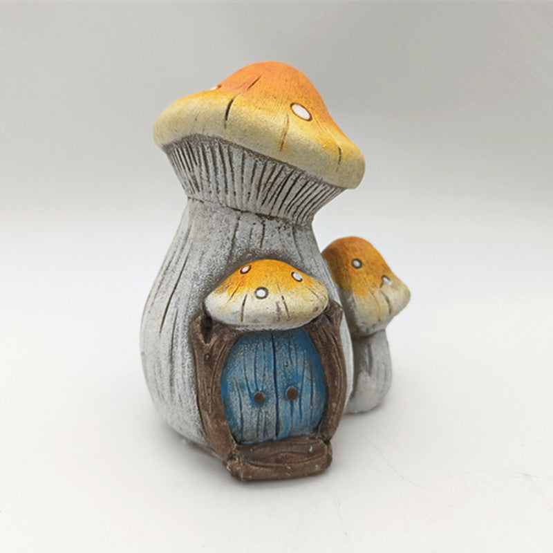 Mushroom House Miniature: Creative Landscape Flower Pot for Balcony Decoration - Bring Charm to Your Outdoor Space