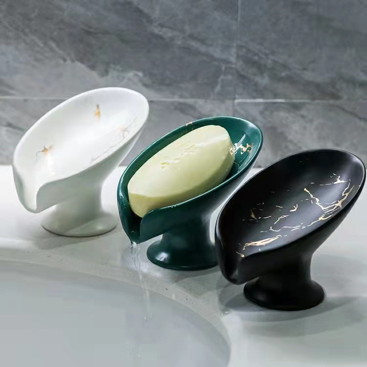 Elegant Ceramic Soap Dish with Built-in Drainage - Modern Bathroom Accessory for Stylish Soap Storage - Prevents Soap Dissolving and Melting - Easy to Clean with Non-Slip Base - Perfect Gift for Home and Trave