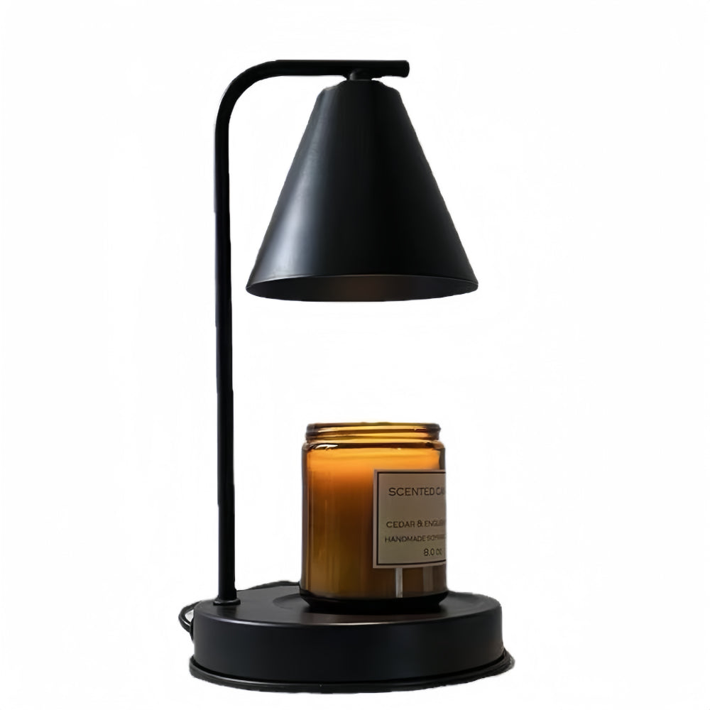 Candle warmer lamp with two bulbs, featuring timed dimming candlelight,2.9"L*12.2"H,compatible with a variety of jar candles, ideal for vintage bedroom home decor and home gifts