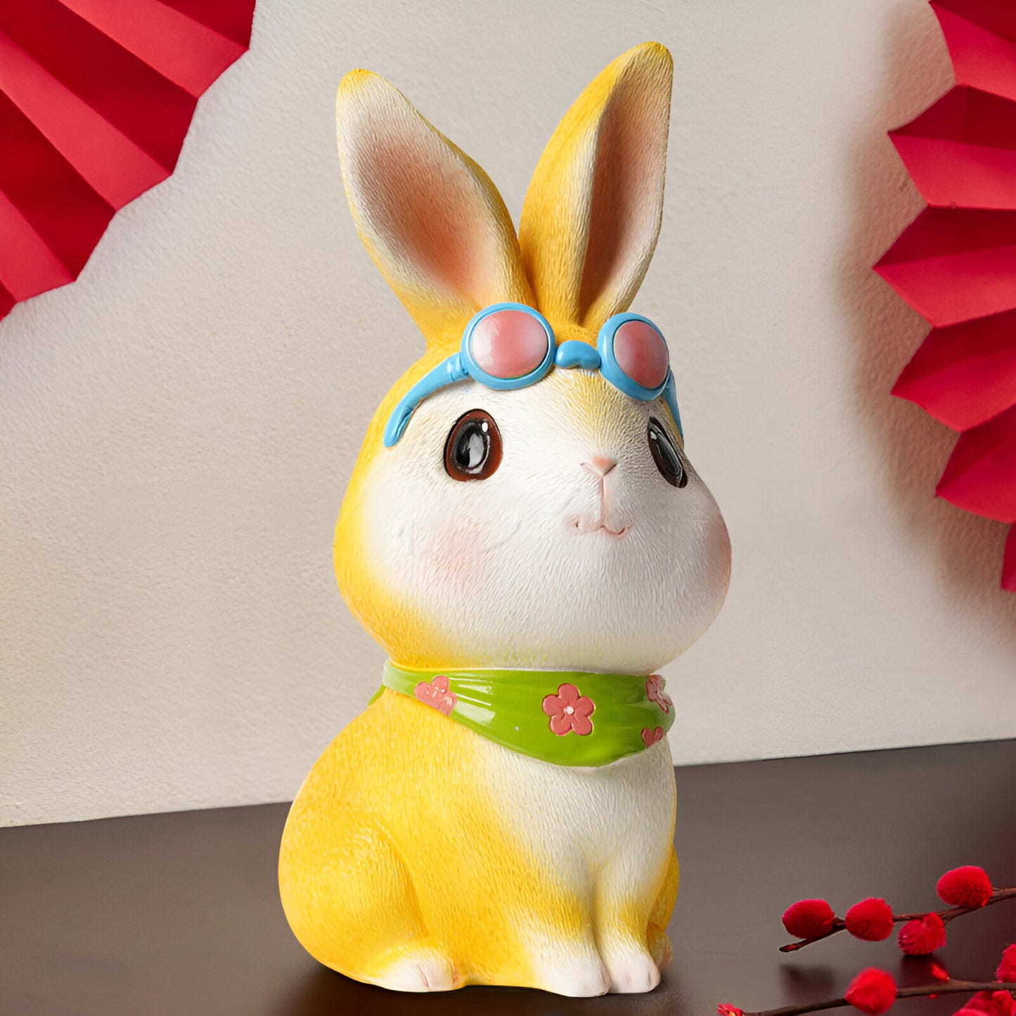Adorable Bunny Coin Bank - Money In Only, Perfect for Kids' Birthdays, Creative Desktop Decor, 3 Colors, 4.72 x 5.51 x 10.63 Inches