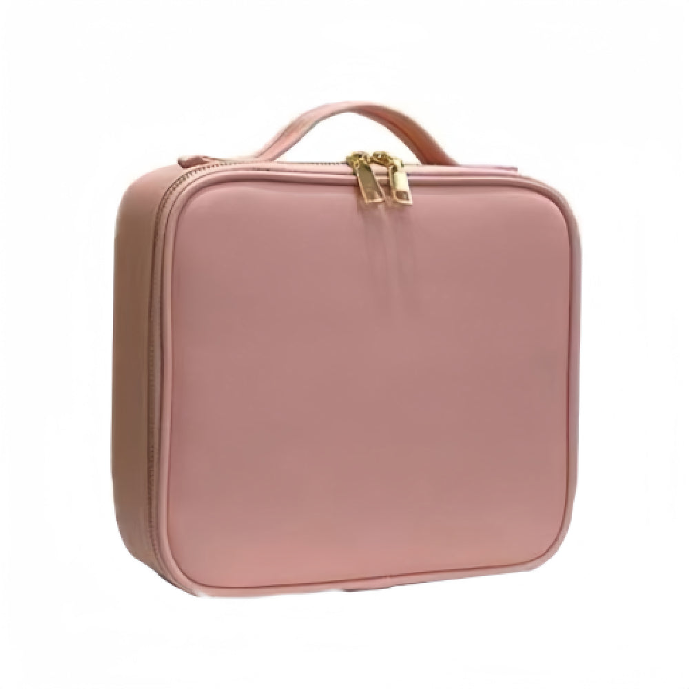 Stylish PU Leather Makeup Bag - Spacious Travel Cosmetic Case with Multiple Compartments，Premium Quality PU Makeup Bag10.04*3.74*8.86inch- Durable, Waterproof, and Perfectly Sized for Daily Use