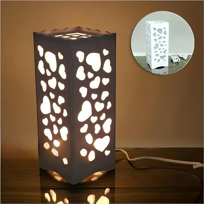 PickMeYA Dream Gradient Decorative Lights: Carved Table Lamp, Creative Night Light with Automatic Color-Changing Ambiance for Children's Room and Study Room Decoration - Atmosphere Lights