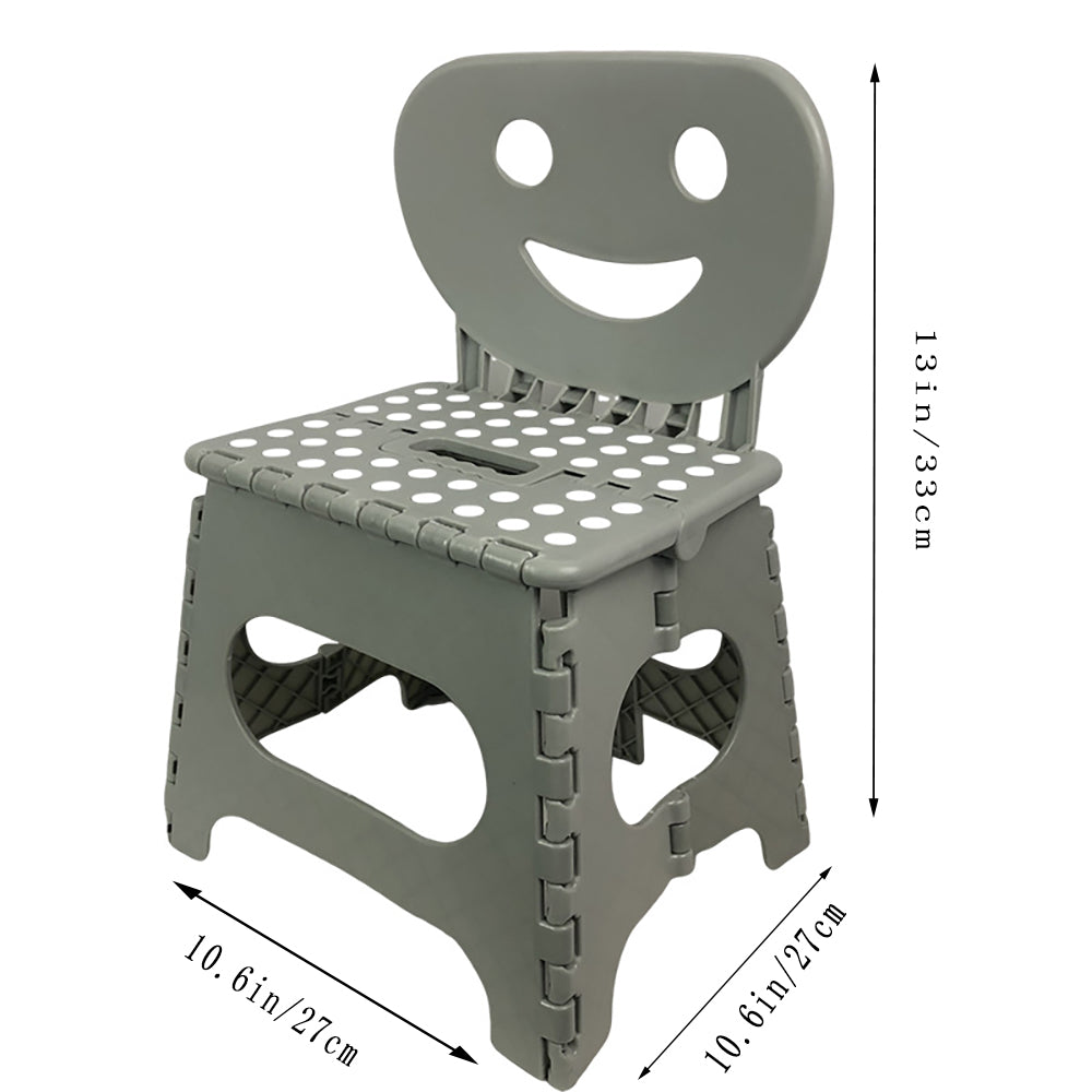 PickMeYA Folding Stool for Outdoor Activities - Portable and Compact Children's Chair, Sturdy for Adults & Safe for Kids, Opens Easily with One Flip, Children's Folding Backrest Chair