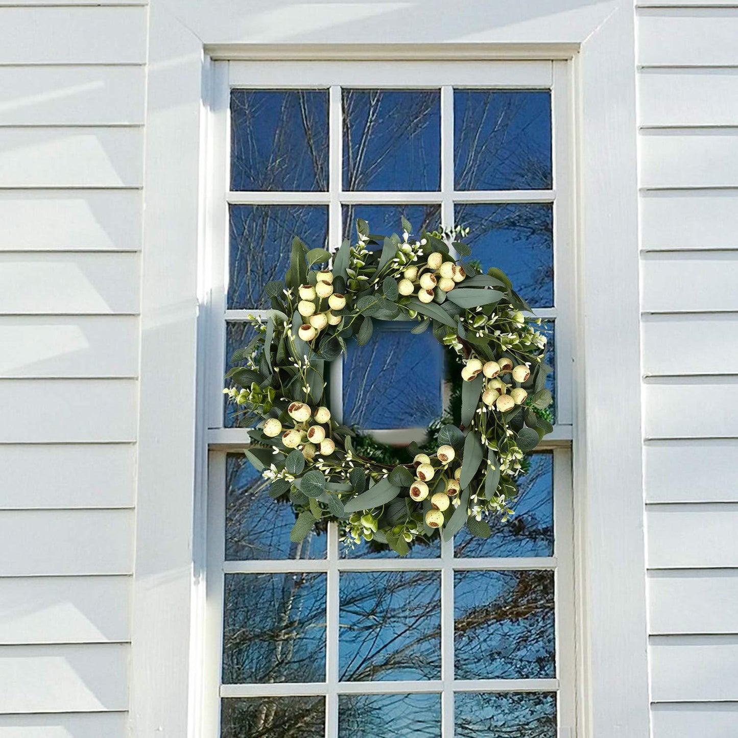 Rustic Vine Wreaths 9.84"- Charming and Versatile Accents for Outdoor Spaces,Green Decor for Home, Farmhouse